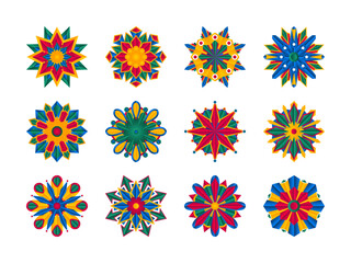 colorful floral mandala pattern an islamic ramadan ornament