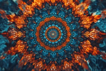 A kaleidoscope image, with symmetric patterns and vibrant colors, representing the beauty of diversity, on a clean background