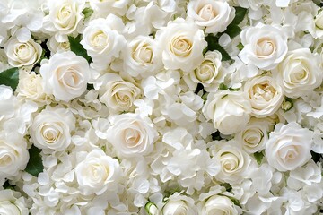 white rose background.