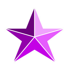 purple star icon vector illustration 