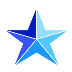 blue star icon vector illustration 