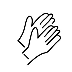 Hands Line Icon