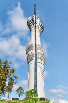 View of the Camlica Tower in Istanbul, Turkey