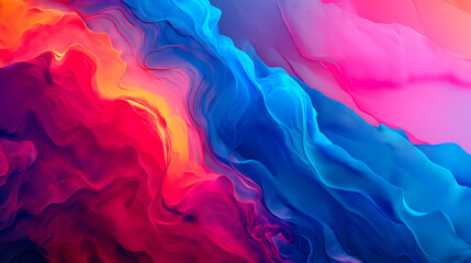 Colorful Gradient Wavy Abstract Background	