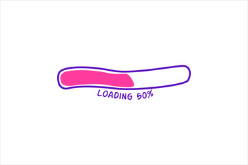 Loading Progress Bar Sticker Design