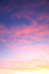 美しい夕焼け雲
