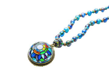 bracelet is made of polished beads that are translucent and have a shiny surface