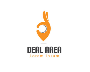 deal area navigation solution logo icon symbol design template illustration inspiration