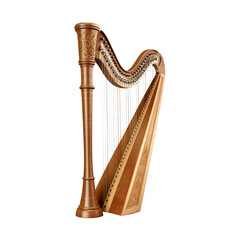 Obraz premium Harp isolated on transparent background