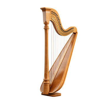 Harp isolated on transparent background