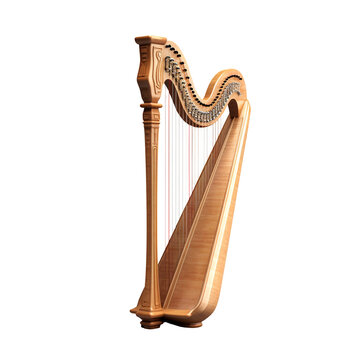 Harp isolated on transparent background