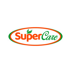 Super Care logo with green leaf