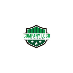 Shield Emblem Sport Team, Icon Vector Logo Design Template Illustration