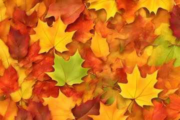 autumn leaves background, Colorful seasonal autumn background pattern