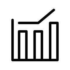 Statistics Icon Vector Symbol Design Illustration