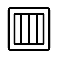 Jail Icon Vector Symbol Design Illustration