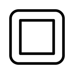 Square Icon Vector Symbol Design Illustration