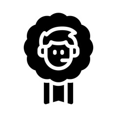 virtual assistant glyph icon