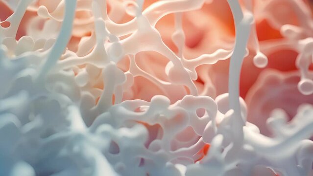 A closeup of the enzyme lactase, responsible for breaking down lactose in dairy products, highlighting the key amino acids and bonds involved in its function.