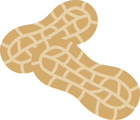 落花生のアイコンのイラスト