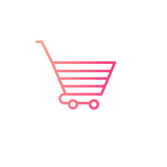shopping gradient icon