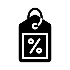 discount glyph icon