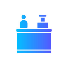 supermarket gradient icon