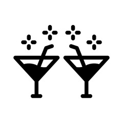 cocktail glyph icon