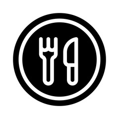cutlery glyph icon