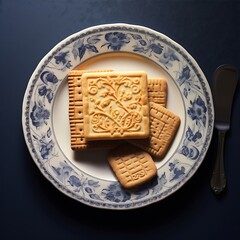 The Biscuit on a plate.