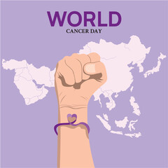 world cancer day vector background