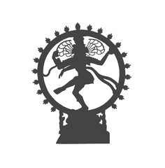 Statue of Nataraj Shiva vector illustration