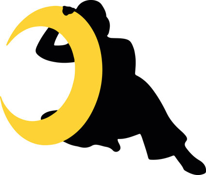 recommend clip art: The silhouette of a woman and the moon. women's astrology. zodiac signs, fortune-telling cards and predictions, forecast. Tarot