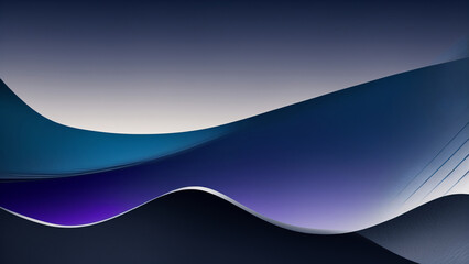 Abstract Blue and White Waves Background - Smooth, Modern Design for Projects