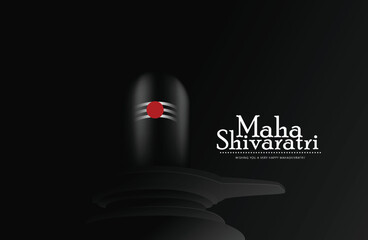 Maha Shivratri , Lord Shiva with shiv ling, a Hindu festival celebrated of lord shiva night, for Shivaratri - obrazy, fototapety, plakaty