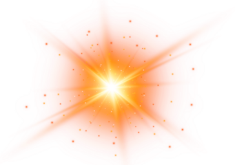 abstract orange light element
