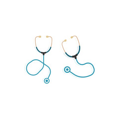 doctor stethoscope isolated on a white background