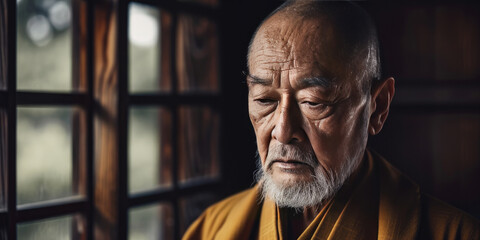 zen buddhism monk, generative AI
