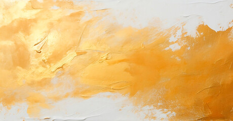 Gold brush stroke. Abstract oil paint texture background, pattern of gold brush strokes. Golden...