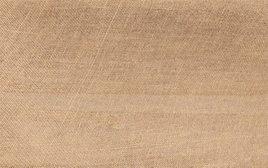 Fototapeta premium Realistic vector seamless texture of burlap, canvas. Beige, brown.