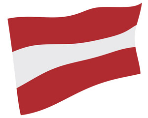 オーストリア　国　旗　世界　アイコン