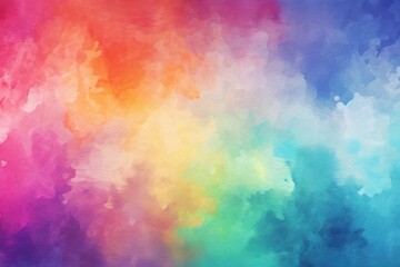 Vibrant Multicolored Watercolor Background With Abundant Colors