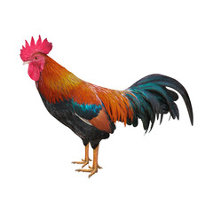 Rooster png clipart, farm animal, transparent background