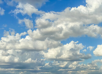 Naklejka na ściany i meble Blue sky with cloud on sunny day