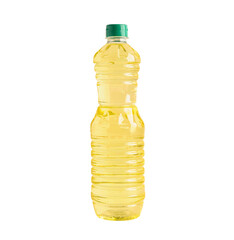 Vegetable glass bottle isolated on white background with clipping path, organic healthy food for cooking.