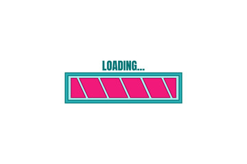 Loading Progress Bar Sticker Design