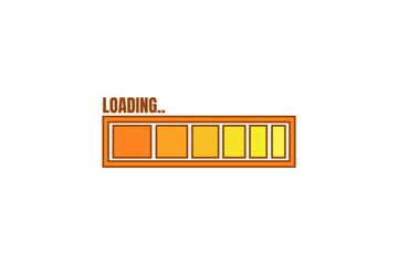 Loading Progress Bar Sticker Design