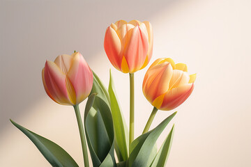 Fototapeta premium bouquet of tulips