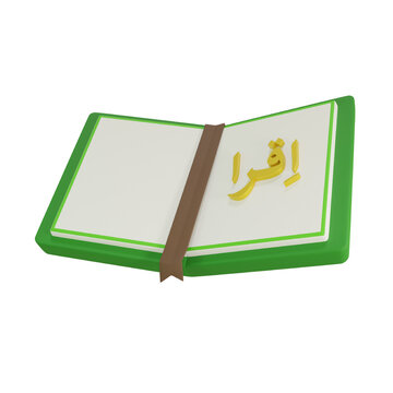 3D Qur'an for Ramadan Kareem, Eid al Fitr, Eid al Adha, Isra Miraj