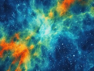Fototapeta na wymiar Vibrant Cosmos Bursting With Countless Stars